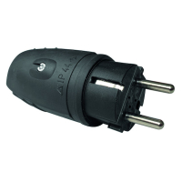 PROTEC PGSS44 JÄTKUPISTIK KUMMIST MUST 16A IP44