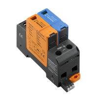 LIIGPINGEPIIRIK T2 (C) 1+NP 50kA 300VAC TN, TN-S, IT, TT, SIGNAALKONTAKTIGA