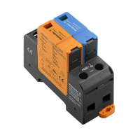 LIIGPINGEPIIRIK T2 (C) 1+NP 40kA 300VAC TN, IT, TT, SISSEEHITATUD SULARIGA
