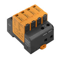 LIIGPINGEPIIRIK T2 (C) 4P 40kA 300VAC TN-S SISSEEHITATUD SULARIGA
