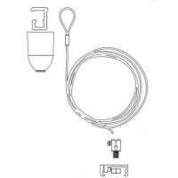 GLOBAL TRAC SPW12SK-3/1.5M VOOLUSIINI VALGE RIPUTUSKOMPLEKT