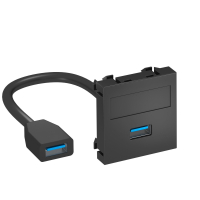 MTG-U3A F SWGR1 MULTIMEEDIA P.PESA USB 3.0 A KAABLIGA. PESA-PESA 45X45MM. PC. MUSTJASHALL. 7021