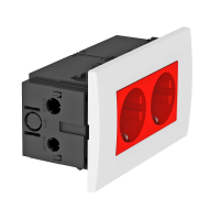 SDE-RW D0RT2 PISTIKUPESA KOMPLEKTNE MODUL45. 2-NE 84X140X59MM. PC. SIGNAALPUNANE. 3001