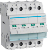 SBN490 MOODULLÜLITI 4P. 100A. 230VAC. 4 MOD. (16/10MM2)