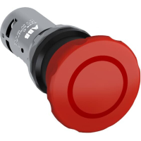 CE4P-10R-02 HÄDASTOPP 40 MM PUNANE TÕMMATAV 2NC