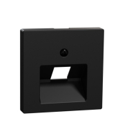 MEG4521-0403 1XRJ45 PESA KESKPLAAT MATT MUST SYSTEM M MERTEN
