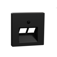MEG4572 0403 2XRJ45 PESA KESKPLAAT MATT MUST SYSTEM M MERTEN