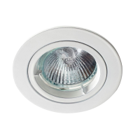 ZAK 50W GU/GZ10 IP20 VALGE DOWNLIGHT