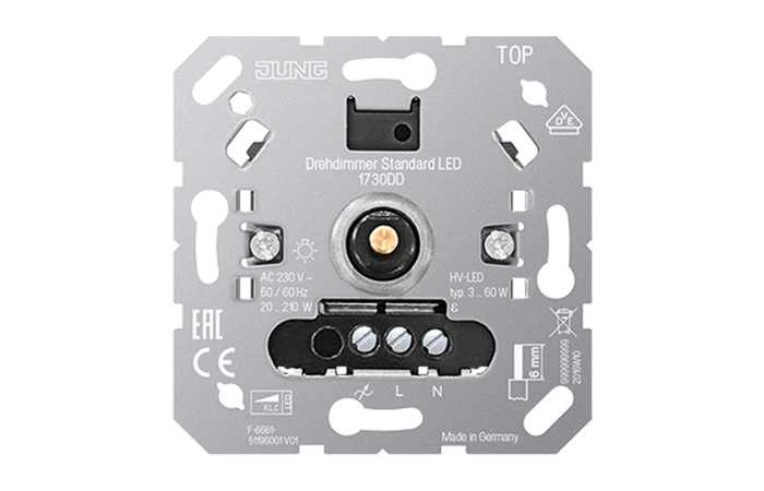 JUNG 1730DD R.L.C LED 3-60W STANDARD PÖÖRDDIMMER