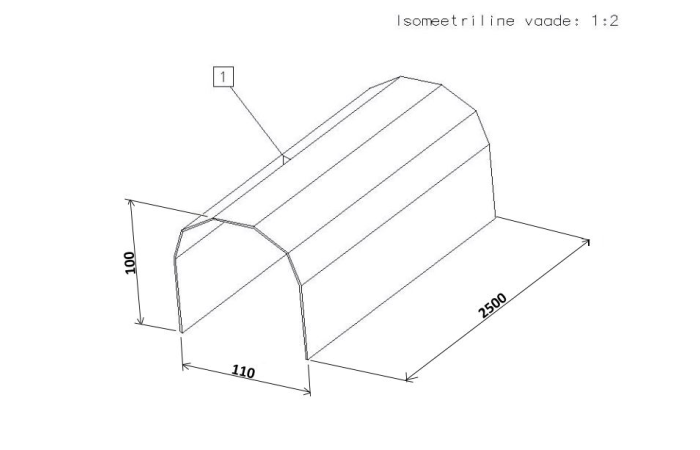 UKK1010M2.5 KAABLIKATE 100MM