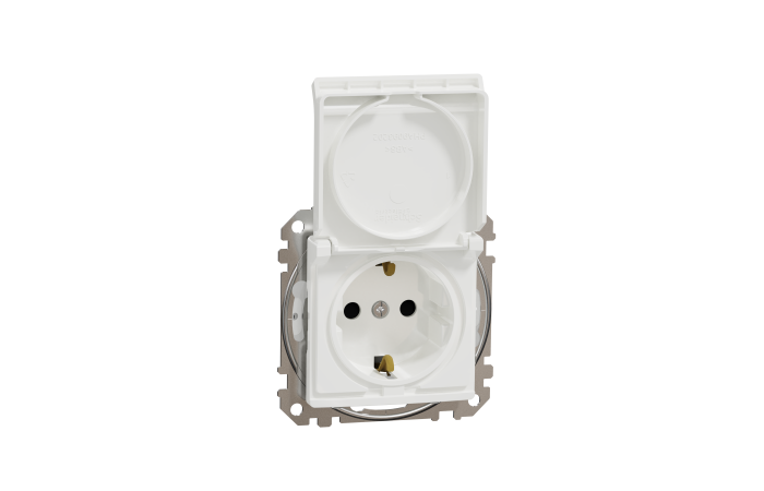 SDD211024 PISTIKUPESA SÜVIS KAANEGA IP44 VALGE SEDNA DESIGN