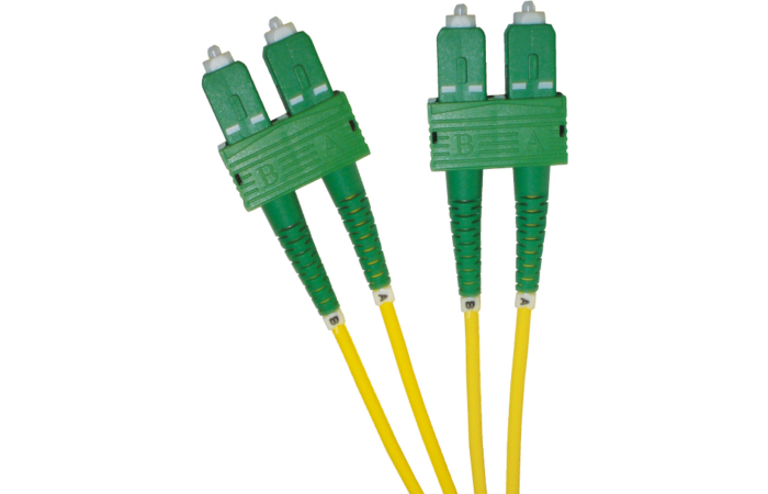201-001 EXCEL ENBEAM JÄTKUKAABEL OS2 1M P/LEAD SC/APC-SC/APC 9/125 SINGLEMODE ROHELINE