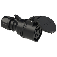 225-6X JÄTKUPESA 5P 32A MUST IP44 PCE
