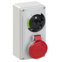 6114-6 KOMPAKTNE LUKUSTATAV PISTIKUPESA LÜLITIGA 16A 4P 6H IP44/IP54