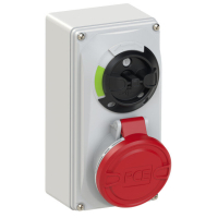6115-6 KOMPAKTNE LUKUSTATAV PISTIKUPESA LÜLITIGA 16A 5P 6H IP44/IP54