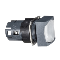 ZB6CW1 SURUNUPP VALGE KANDILINE SÜVIS VALGUSTATUD Ø16 TAGASTUV 12...24V