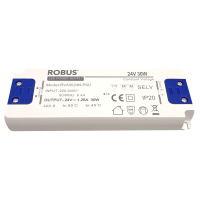 VEGAS G2 24V 30W IP20 NON DIM LED RIBA DRAIVER