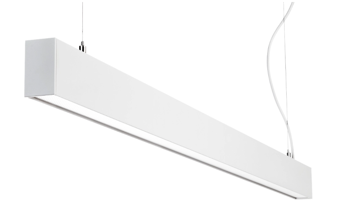 INSPIRE PRISM 29W/840 4130LM DIR/IND DALI UGR<19 L1365 H90 W61 VALGE RIPPVALGUSTI