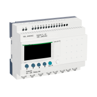 SR2A201FU ZELIO LOGIC PROGRAMMEERITAV RELEE 20 I O 100..240V AC KELLATA DISPLEI
