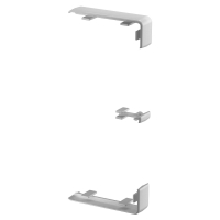 GK-KS45-2LGR  JÄTKUKATE RAPID 45-2 130 133X55X15. PC/ABS. HELEHALL. 7035