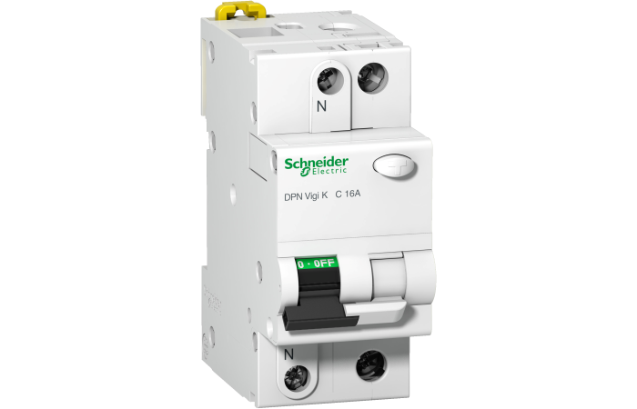 A9D22616 KOMBINEERITUD RIKKEVOOLUKAITSE K 1PPN 16A B 30MA AC SCHNEIDER