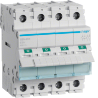 SBN463 MOODULLÜLITI  4P. 63A. 230VAC. 4 MOD. (16/10MM2)