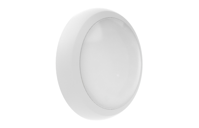 BULKHEAD COMBO ROUND 325 V 16W/830/840/857 1920LM IP65 IK10 VALGE PLAFOON