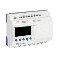 SR2B201BD ZELIO LOGIC PROGRAMMEERITAV RELEE 20 I O 24V DC KELL DISPLEI