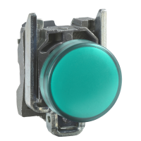 XB4BVM3 SIGNAALLAMP METALL ROHELINE Ø22 LED LÄÄTS 230...240 VAC