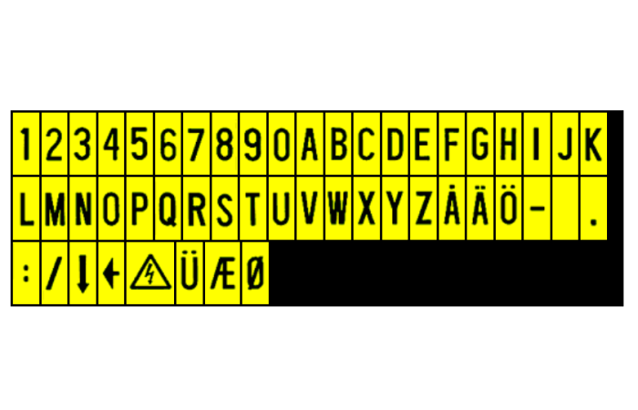 NUMBER 0 H50/TÄHT O H50