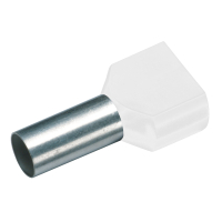 ISOLEERITUD TWIN KAKSIKHÜLSS 2X0.75MM2/10MM VALGE 100 TK/PAKK