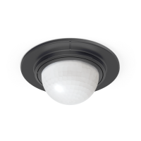 IS 360-1 DE 360DEG COM1 MAX64W LED D4/8M H2.5-4M 2-2000LX SÜVIS.P MUST IP54 PIR LIIKUMISANDUR