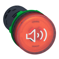 XB5KS2G4 SUMISTI VALGUSTATUD PLAST PUNANE Ø22 PIDEV VÕI KATKENDLIK TOON 110...120V AC/DC