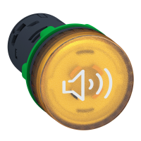 XB5KS2G8 SUMISTI VALGUSTATUD PLAST KOLLANE Ø22 PIDEV VÕI KATKENDLIK TOON 110...120V AC/DC