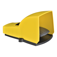 XPEY611 JALGLÜLITI ÜHENE IP55 KATTEGA PLAST KOLLANE 2 NC + NO