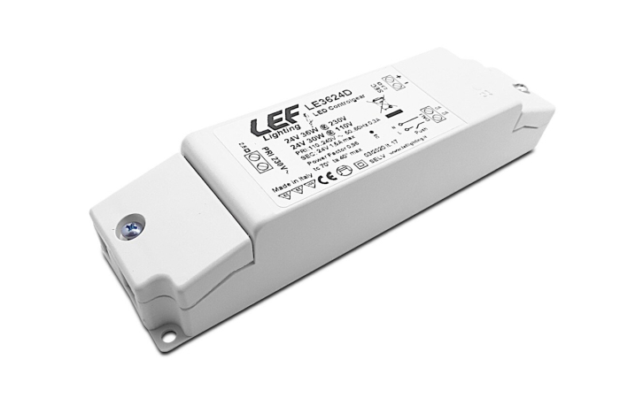 LEF 24VDC 36W IP20 DIM DALI/PUSH CV LED RIBA DRAIVER