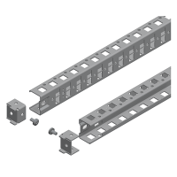 NSYSUCR40120 2 universal rails 1 row 1