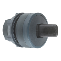 ZB5AD28 PÖÖRDLÜLITI MUST Ø22 2POS FIKSEERUV