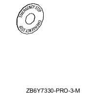 ZB6Y7330 MÄRGISTUSPLAAT Ø45 HÄDASTOPP SURUNUPULE HÄDASTOPP