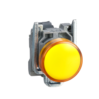 XB4BVG5 SIGNAALLAMP METALL ORANZ Ø22 LED LÄÄTS 110…120 VAC