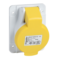 PKF16F413 PRATIKA PISTIKUPESA KRUVI NURGAGA 16A 2P + E 100...130V AC PANEEL
