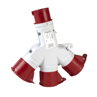 PKZM712 PRATIKA MULTIADAPTER 3 TÖÖSTUSPISTIKUPESA 16A 2P+E 380V AC IP67