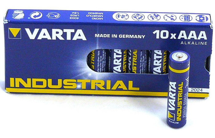 PATAREI VARTA INDUSTRIAL AAA/LR3 PATAREI (10TK)