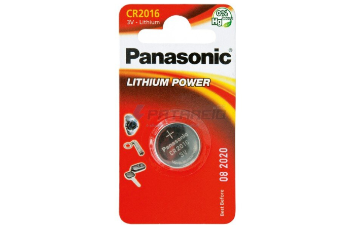 PANASONIC CR2016 LIITIUM PATAREI