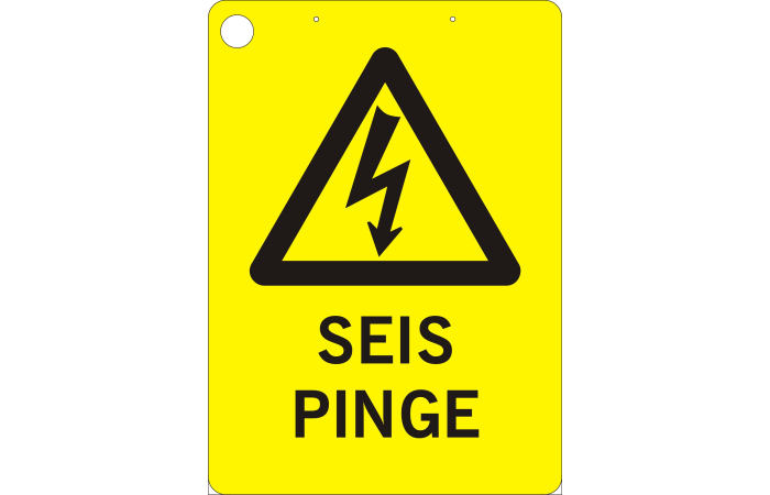 HOIATUSMÄRK "SEIS PINGE" 150x210MM