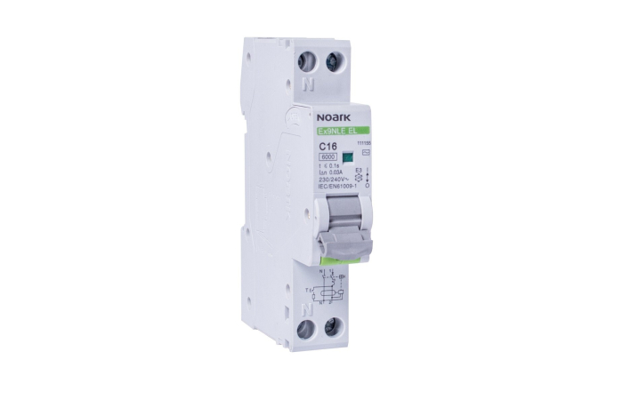 NOARK Ex9NLE EL RIKKEVOOLUKAITSE+KAITSEL&Uuml;LITI 1PN-1 MOD C 20A 6kA 30mA A