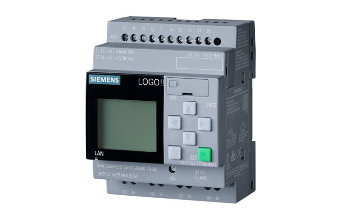 LOGO! 24CE LOGO MOODUL DISPLEIGA 8 DI (4 AI)/4 DQ 24V SIEMENS