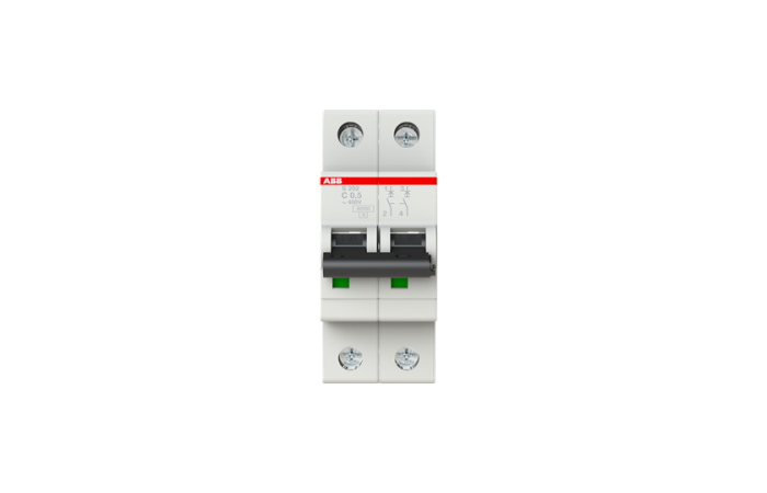 S202-C0.5 KAITSELÜLITI 2P C 0.5A 6kA