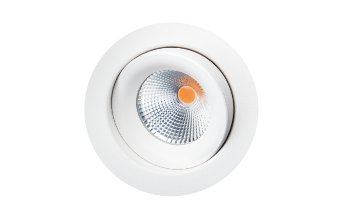 JUNISTAR ECO ISOSAFE 7W/930 550LM 42DEG DIM D90/68 H40 IP44 VALGE SUUNATAV DOWNLIGHT
