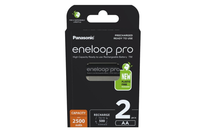PANASONIC ENELOOP PRO BK-3HCDE/2BE AA AKU 2-PAKK 2500mAh